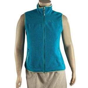 Eddie Bauer PL Blue Fleece Zip Front Vest